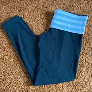 Victoria’s Secret Black Leggings Pink/Grey 5” Band